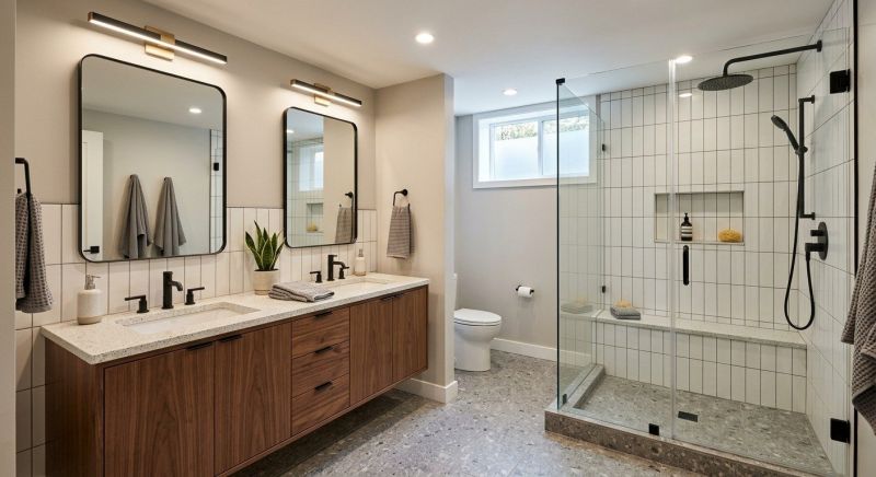 Basement Bathroom Remodeling in Hamilton County, IN