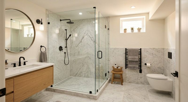 Basement Bathroom Remodeling in Hamilton County, IN